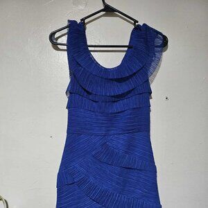 BCBG Maxazria -Cobalt Blue Textured Cocktail Dress - Size 06